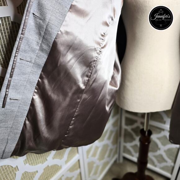 Lands' End Women's Gray Poly Blend Hidden Button Fully Lined Jacket Size 4X 30W - Picture 8 of 12